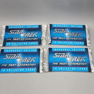 Star Trek Next Generation Inaugural Edition Unopened Packs Paramount Lot of 4 92